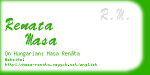 renata masa business card