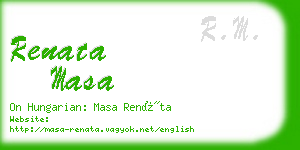 renata masa business card